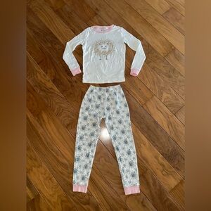 Tucker+Tate White and Pink Pajama Set Cozy Sleepwear